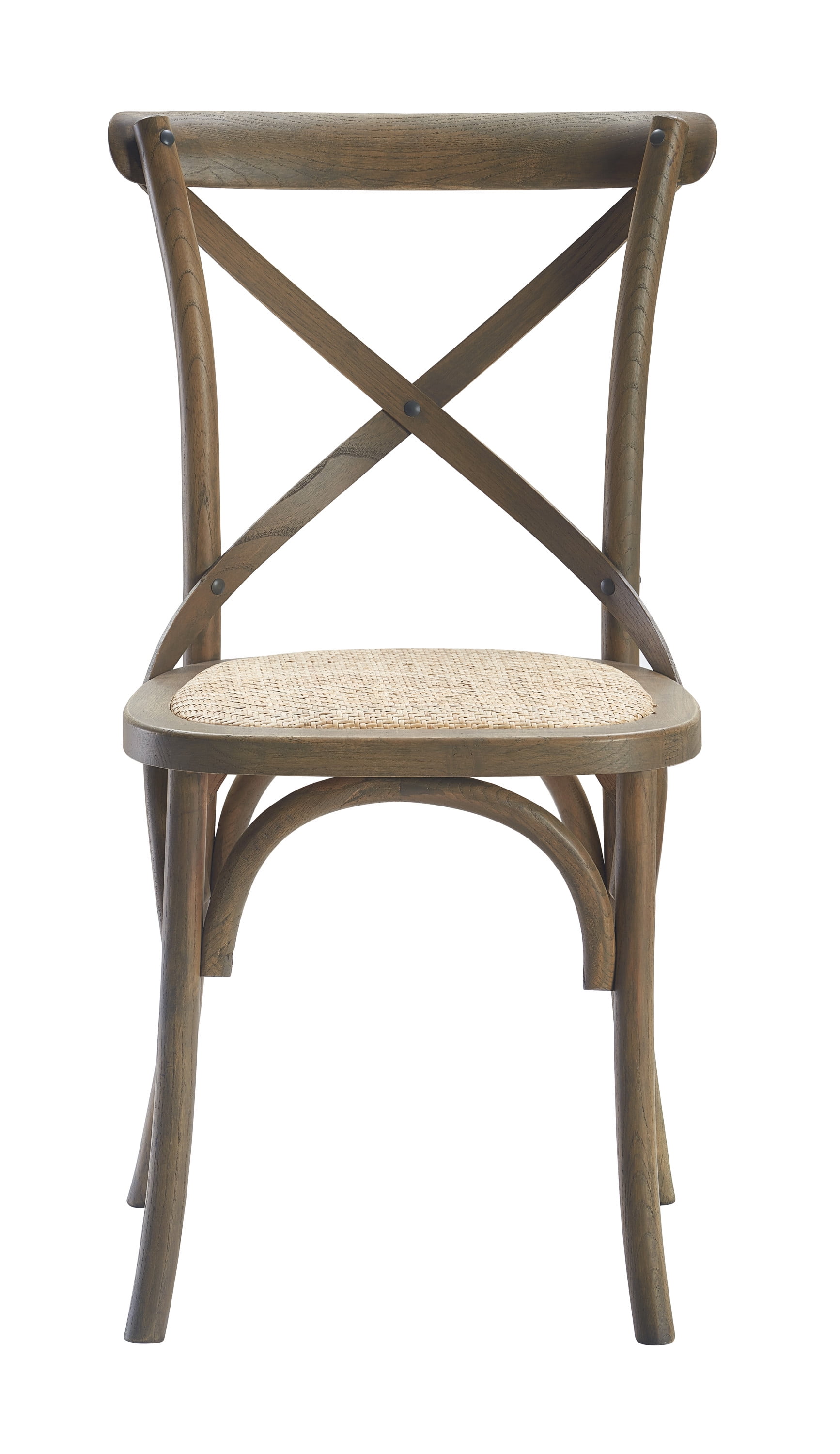 Finch Elmhurst Farmhouse Crossback Dining Chair, Natural Rattan (Set of 2)