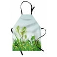 thumbnail image 1 of Rainforest Apron Graphic Plant Landscape at Summertime Natural Grassland Garden Field Theme Print, Unisex Kitchen Bib Apron with Adjustable Neck for Cooking Baking Gardening, Green Blue, by Ambesonne, 1 of 3