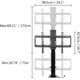 thumbnail image 2 of Soporte motorizado VEVOR para TV de 32 a 70 pulgadas con control remoto altura Ajustable 28.74 a 68.11 pulgadas, 2 of 9