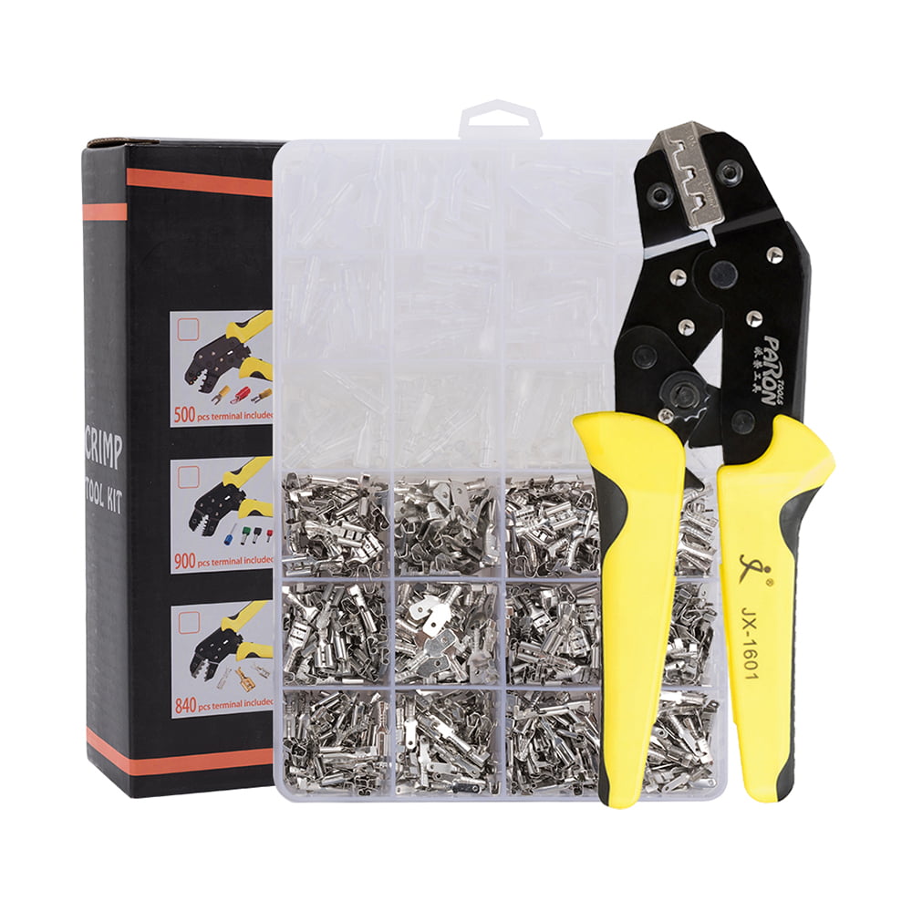 Details about   Insulated Cable Terminals Connector Ratchet Crimping Tool Wire Crimper Pliers 