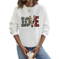 CFLVAEK Womens Valentines Day Sweatshirts Fashion Love Heart Print