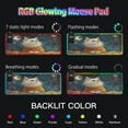 thumbnail image 5 of Wireless Charging Mouse Pad Large RGB Gaming Desk Mat 13 Light Modes Mousepad 31.5x11.8 Lovely Cat and Moon Star, 5 of 6