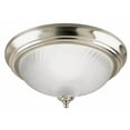 thumbnail image 1 of 1 Light Brushed Nickel Flush Mount Ceiling Fixture, 1 of 1