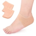 thumbnail image 1 of Tignapoo Soft and Comfortable Heel Sleeves with Holes in Skin Tone - Cushioned Support for Sports and Daily Use, Available in Multiple Colors and Sizes, 1 of 6