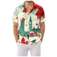thumbnail image 1 of Ramiter Mens Shirt Shirts for Men, Regular-Fit Short-Sleeve Green,M, 1 of 5