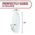 thumbnail image 3 of Command Medium Wall Hooks, Clear, Damage Free Hanging of Decorations, 2 Hooks, 3 of 10