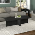 thumbnail image 4 of Evelyn&Zoe Elna 54" Wide Rectangular Coffee Table, Black Grain, 4 of 8