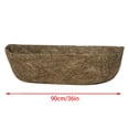 thumbnail image 3 of kjfeif 36 Inch Coconut Coir Hanging Basket Liner, Natural Fiber Planter Insert Replacement for Window Box, Flower Pot, Fence Trough, and Wall Planter Basket, 3 of 7