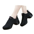 thumbnail image 3 of Wovix Women's Jazz Shoes Lace-up Sneakers Modern Dance Shoes Platform Walking Dance Shoes Cushioning Shoes Soft Basic Versatile And Sneakers Athletic Footwear, 3 of 7
