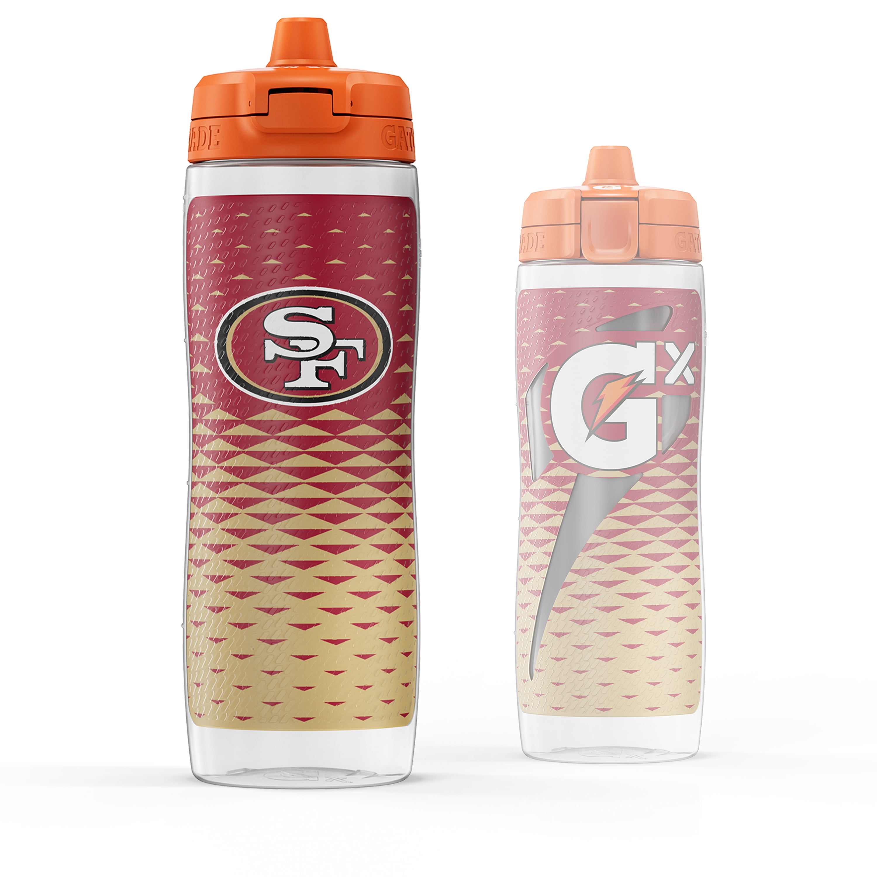 Wilson x Gatorade San Francisco 49ers NFL Fan Kit - Includes Wilson NFL Limited Junior Football and Gatorade Gx San Francisco 49ers Team Squeeze Water Bottle 30 Oz