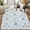 Blue, variant on GlowSol 5' x 7' Vintage Paisley Print Rug Washable Area Rugs for Living Room Bedroom Non Slip Low Pile Rug, Multi