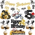 thumbnail image 2 of Suministros de fiesta de bicicleta, pancarta de cumpleaños, globo, Decoración de Pastel de bicicleta, adorno de Cupcake, decoración de fiesta de cumpleaños de bicicleta, 2 of 5