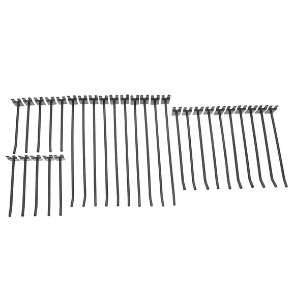 Shelf Hook Wall Hanging Hooks Hangers Ordinary Hook Shelf Iron Black 20.00X3.50X1.70CM 30 Pcs