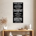 thumbnail image 2 of Elephant Stock Brooklyn Bus Roll Wall Art - Vertical Multi Panel Canvas - Living Room Wall Decor - Inspirational And Typography Multi Panel - Black And White Decor - 18" x 38", 2 of 8