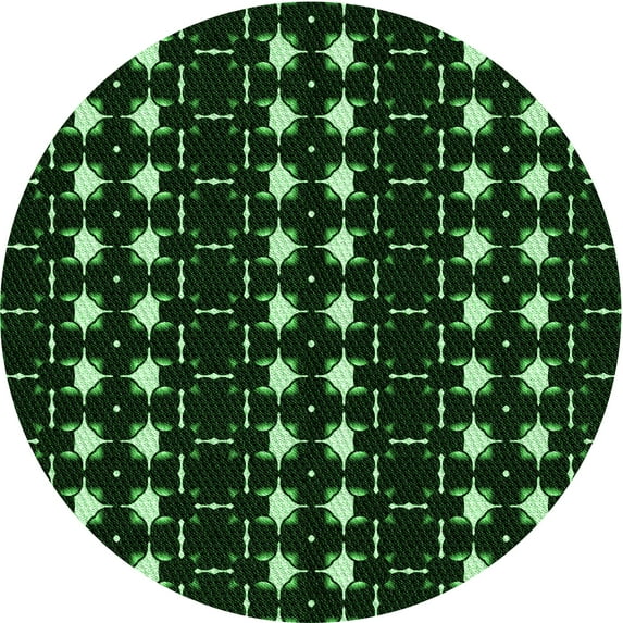 Ahgly Company Machine Washable Indoor Square Transitional Night Black Area Rugs, 3' Square