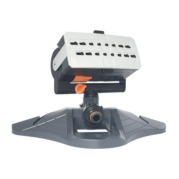 oshhnii Mini Oscillating Sprinkler Quick Connection Adjustable 16 Nozzles Lawn Sprinkler