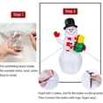 thumbnail image 6 of 6 FT Christmas Inflatables Santa Claus with Gifts Bag, Christmas Inflatables Outdoor Decorations, Built-in LED Lights Holiday Blow Up Yard Decoration Clearance for Yard, Holiday, Parties, 6 of 7