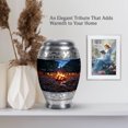 thumbnail image 6 of MUKTIVE Campfire Cremation Urns for Ashes - Decorative Adults Urn for Human Ashes - Blue Large Urns for Burial Female - 10 Inch Urn for Mother, 6 of 7