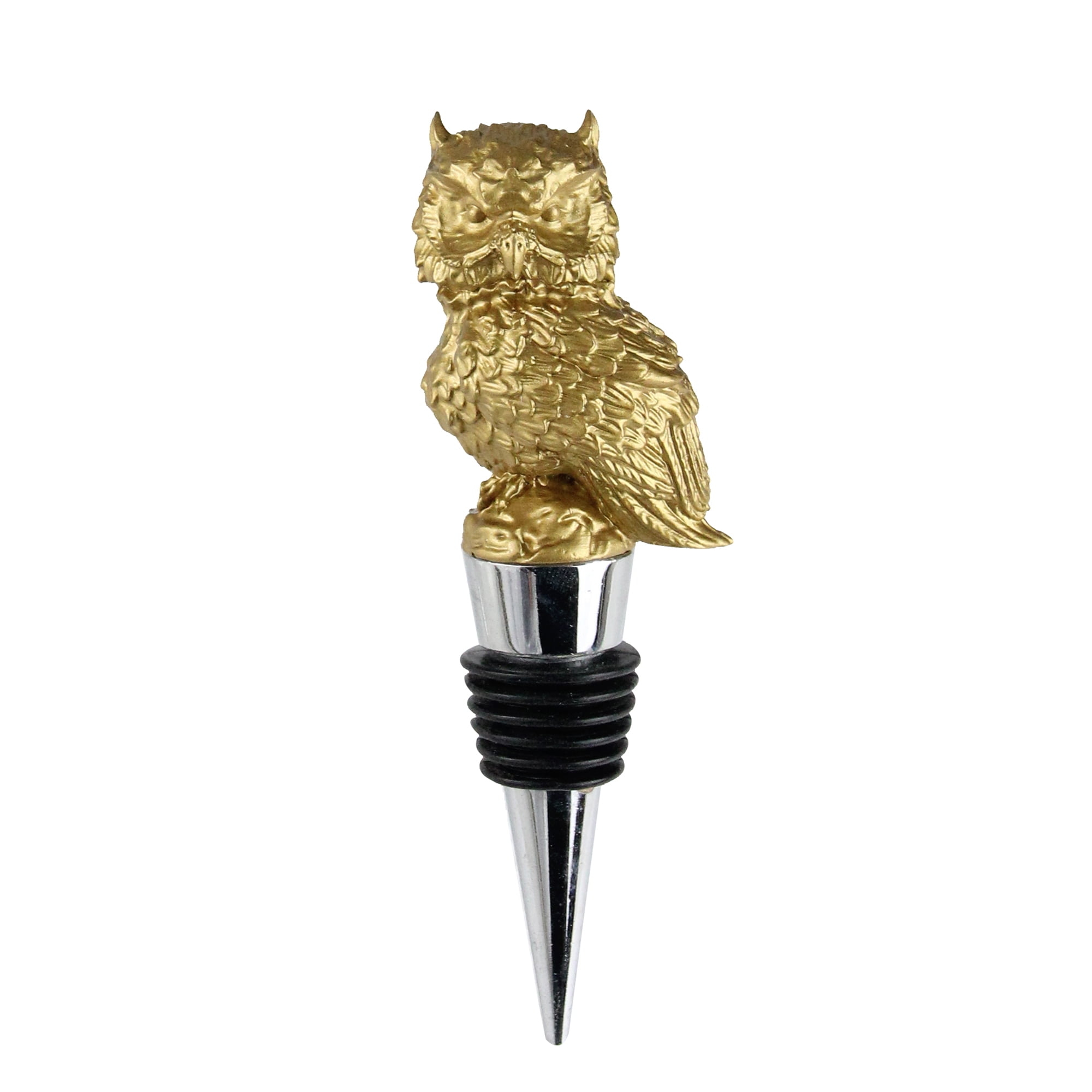 1Pc Creative Owl Beverage Stoppers for Home Restaurant Bar Golden, Silver