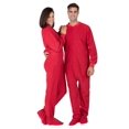 thumbnail image 3 of Family Matching Footed Pajamas Bright Red Toddler Fleece One Piece - Small, 3 of 7