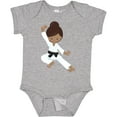 thumbnail image 3 of Inktastic African American Girl, Black Belt, Karate Pose Girls Baby Bodysuit, 3 of 5