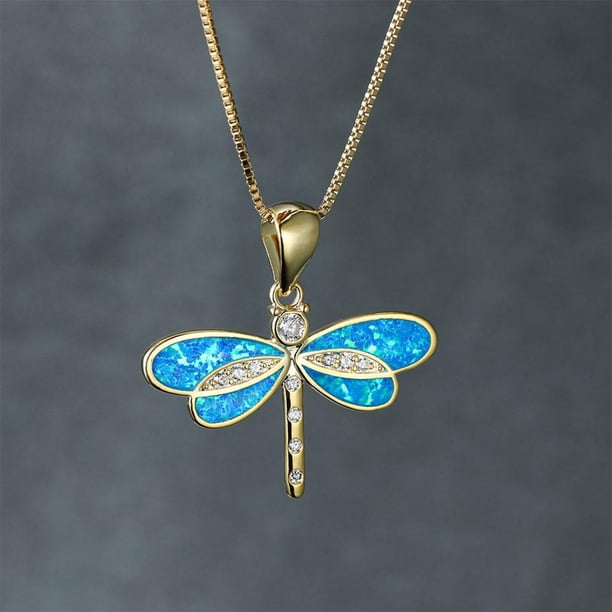 Large Colorful Butterfly Pendant Necklace on 24 Stainless Steel Chain