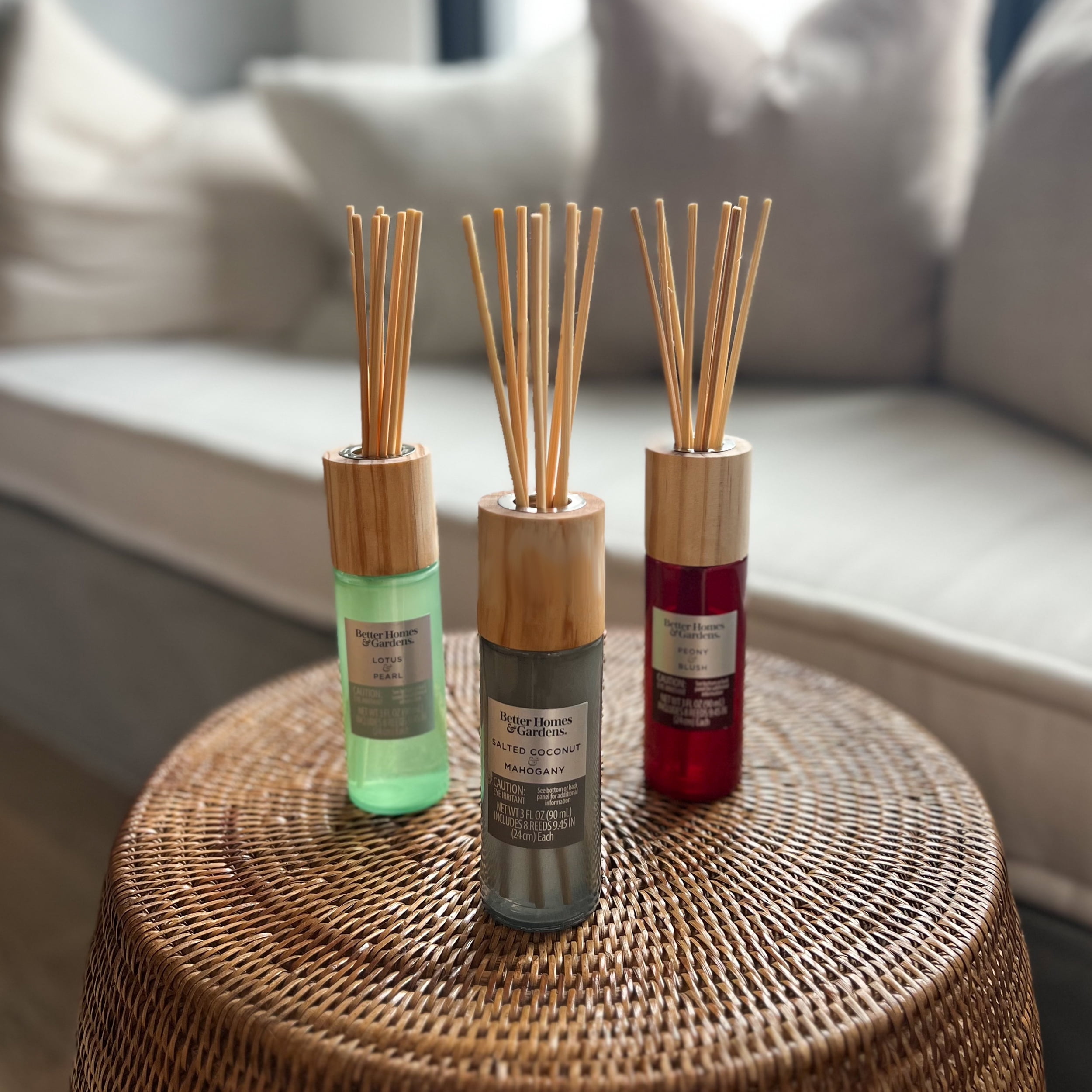 Salted Coconut & Mahogany | Gray - Better Homes & Gardens Reed Diffuser 90 ml