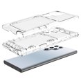 thumbnail image 3 of ELEHOLD for Samsung Galaxy S22 Ultra Rugged Case, Wallet Function Card Slot Holder Hybrid Shockproof Slim Case for Samsung S22 Ultra,Clear, 3 of 5