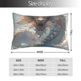 thumbnail image 2 of Rateoe Cool Cloud White Dragon Pattern Decorative Pillow Case,Throw Pillow Covers,Plush Pillow Cover,Soft Pillow Case,Velvet Pillow Case-14"x20", 2 of 6
