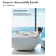 thumbnail image 4 of Wosthever Cepillo de baño eléctrico recargable desmontable 360 ​​grados giratorio depurador de espalda baño herramienta de masaje de ducha Electrodomésticos Violeta Wosthever HA064941-03, 4 of 6