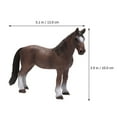 thumbnail image 3 of Miangastore Modèle de Cheval Expansion Pensant Marron PVC 1Pcs, 3 of 8