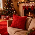 thumbnail image 4 of Clearance! Christmas Tree Decorative Throw Pillow Covers 18x18 Inch | Set of 2 Throw Pillow Cases, Soft Plush Cushion Covers, Xmas Home Decor Winter Holiday.Red, 4 of 7