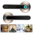 thumbnail image 4 of Smart Home , Fingerprint Password Door Lever, Fingerprint Door Lock, For  ,Black, 4 of 8