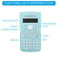 thumbnail image 3 of Unique Bargains Scientific Calculator 2 Line 12 Digit Standard Engineering Calculator Green, 3 of 6