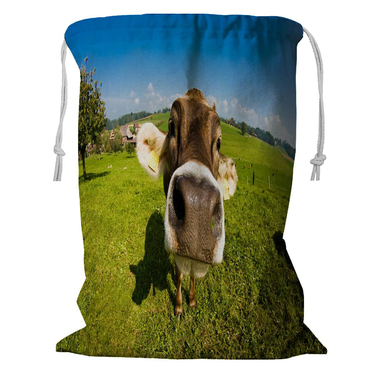 Travel Duffel Bag Cattle Cows Rest On The Grassland Meadow Luggae Sports Bag