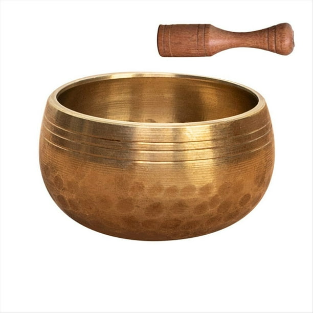 Mini Juego de Tibetanos de 4 cm. Cuenco de Sonido de Metal Hecho A Mano en Nepal para Meditación y Yoga.