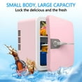 thumbnail image 4 of HIBIBUD Mini Fridge,6L Mini Fridge With Freezer,Energy Saving,Low Noise,Small Refrigerator For Beauty&Makeup,Dorm Office And Car,Small Refrigerator With Freezer White, 4 of 7