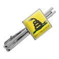 thumbnail image 1 of Net Neutrality Don't Tread on Me Square Tie Bar Clip Clasp Tack- Silver or Gold, 1 of 4