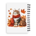 thumbnail image 2 of Welcome Fall Maine Coon Enjoys School Time Autumn Fall Leaves Spiral Bound Journal Cat Lover Kitten Owner Gifts 5x7in Spiral Notebook - 02013, 2 of 5