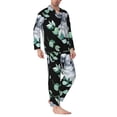 thumbnail image 2 of Sikiie Cartoon Koala Bear Mens Pajama Set, Soft Warm Long Sleeve Sleepwear, Cozy Button-Down Pjs for Men-X-Large, 2 of 7
