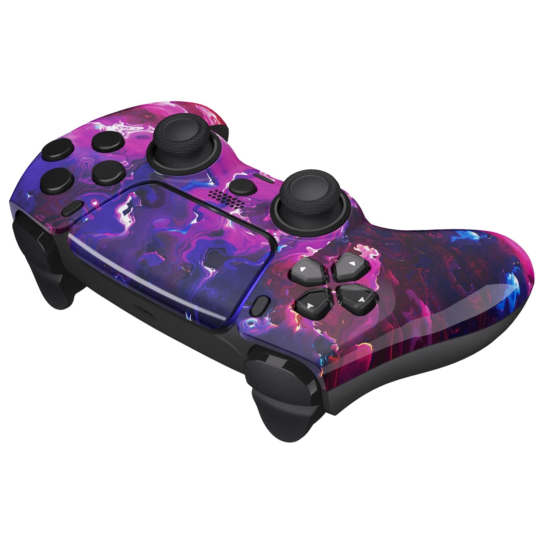 Custom Controllerzz Wireless Controller Compatible with PS5 - Multiple Designs Available (Purple Magma)