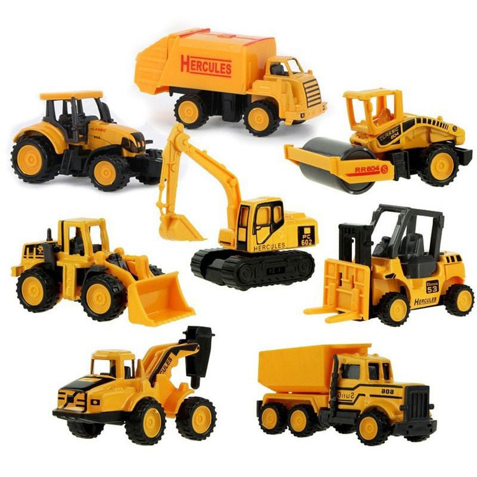 SJENERT Children's Excavator Toys, Children's Mini Alloy Construction Vehicle Toys, Model Construction Vehicles, Dump Trucks, Bulldozers, Forklifts - image 3 of 4