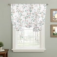 thumbnail image 2 of Watercolor Floral Tie Up Curtains for Windows, Balloon Window Shades, Spring Botanical Flowers Tree Branches Kitchen Window Treatments Roll Up Curtain for Basement/Nursery 52"x45", 2 of 8
