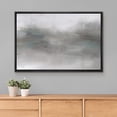 thumbnail image 2 of PixonSign Framed Canvas Print Wall Art Dark Gray Storm Cloud Pastel Landscape Abstract Shapes Illustrations Modern Art Decorative Minimal Relax/Calm for Living Room, Bedroom, Office - 24"x36" Black, 2 of 5