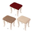 thumbnail image 4 of Naiovety 2 fundas para taburetes de bar rectangulares elásticas modernas y elegantes que modernizan el espacio sin esfuerzo y antideslizantes Decoración del hogar beige, 4 of 6