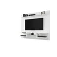 thumbnail image 4 of Plaza 64.25 Modern Floating Wall Entertainment Center with Display Shelves in Off White, 4 of 7