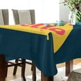 thumbnail image 5 of Yayeee Tablecloths 60" x 60" Rectangle Wrinkle Resistant Party Table Cover, Blue UFO, 5 of 8