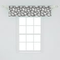 thumbnail image 2 of Ambesonne Nature Art Window Valance, Botanical Leaf Design, 54" X 12", Grey and White, 2 of 3