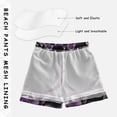 thumbnail image 3 of FORMRS Boys Swim Trunks Quick Dry Mesh Liner Boardshorts Sizes XS-XL, Black Roses, 3 of 7