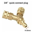 thumbnail image 4 of Brass Tee Fitting for High Pressure Washers Splitter Coupler with Quick Connect Upgrade Your Cleaning Equipment, 4 of 9